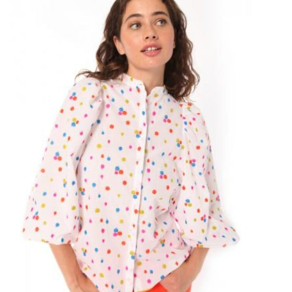 Polka Dots Linen Shirt - Eurockk.com