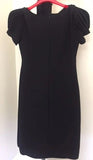 Poofy Shoulders Black Dress - Eurockk.com