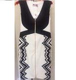 Zipper White Bodycon Dress - Eurockk.com