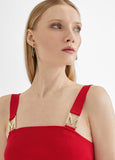 Tirante Red Top With Metallic Detail