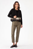 Metallic  Olive Pants