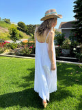 White Cotton Summer Dress