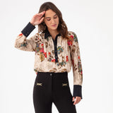 Floral Camel Blouse