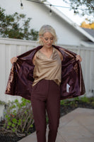 Bordeaux Sequinned Blazer