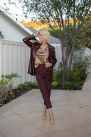 Bordeaux Sequinned Blazer