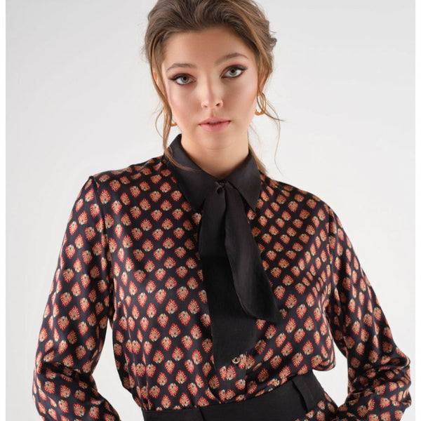 Satin Bordeaux Shirt