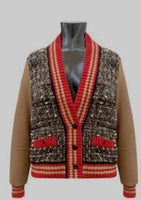 Wool Jackard Sweater Jacket