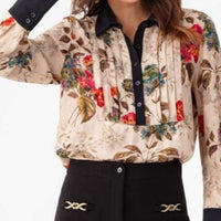 Floral Camel Blouse