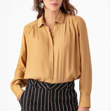 Camel Yellow Silky Shirt