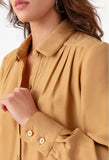 Camel Yellow Silky Shirt