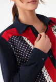 Navy, Red and White Shirt