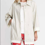 Cream and White Cotton Sequined Jacket - Eurockk.com