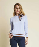 Blue Silk Ribbon Sweater - Eurockk.com