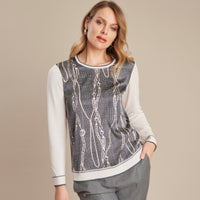 Silk and Wool Grey Sweater