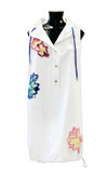 Cottom Dress With Floral Embroidery