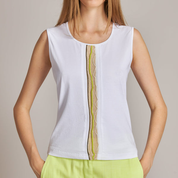 Lime And Beige T-shirt