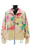 Colorful Floral Tan Track jacket