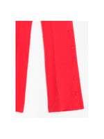 Coral Suit Pants with Buttons - Eurockk.com