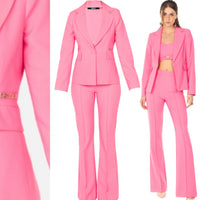 Pink Suit Blazer - Eurockk.com