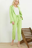 Lime crepe Pants