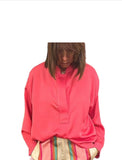 Coral silky shirt - Eurockk.com