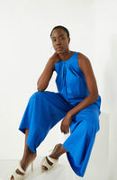 Blue Cotton Jumpsuit - Eurockk.com