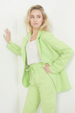 Lime crepe Pants