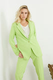 Lime crepe Pants