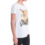 Graffitti Gold White T-shirt - Eurockk.com