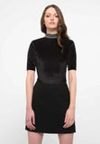 Collars Sequinned Velvet Bodysuit - Eurockk.com