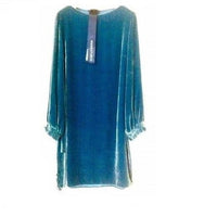 Blue Soft Velvet Dress - Eurockk.com