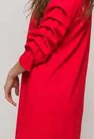 All in the  Sleeves Red Dress - Eurockk.com
