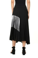 Sparkly Black Pleated Skirt - Eurockk.com