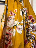 Floral Mustard Tapestry Top - Eurockk.com