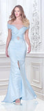 Baby Blue Royal Evening Gown - Eurockk.com