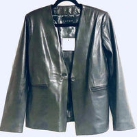Black Lamb Leather Jacket - Eurockk.com
