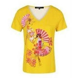 Ole Embellished Yellow T-Shirt - Eurockk.com