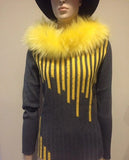 Yellow Fur Collar - Eurockk.com