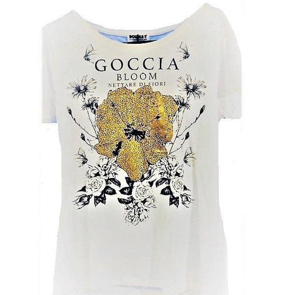 Goldie Rose White T-shirt - Eurockk.com