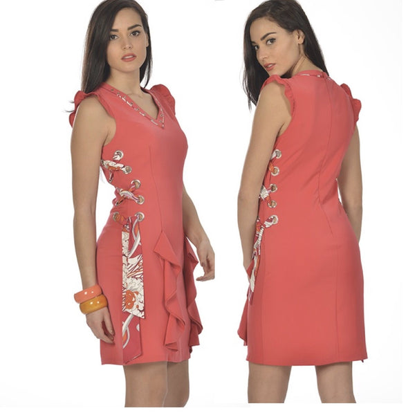 Hawaiian Coral Dress - Eurockk.com