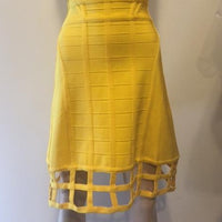 Jaunas Yellow Bandage Dress - Eurockk.com