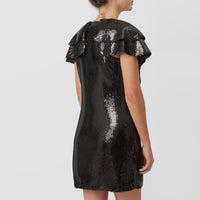 Black Sequinned Evening Dress - Eurockk.com