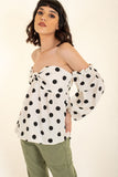 Sleeveless Polka Dots Top - Eurockk.com