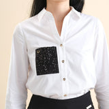 Sequinned Pocket Shirt - Eurockk.com