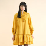 Winter Yellow Dress - Eurockk.com