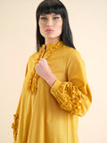 Winter Yellow Dress - Eurockk.com