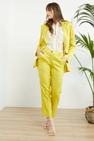 Satin Suit Lime Pants - Eurockk.com