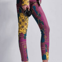 Fuchsia Graphic Pants - Eurockk.com