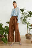 Linen Brown Pants - Eurockk.com