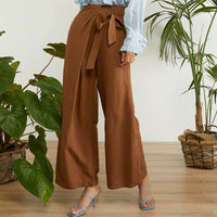 Linen Brown Pants - Eurockk.com